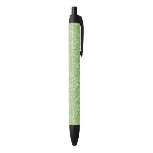 Stylo Noir Motif Shell sur Arrière - plan localisé