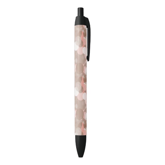 Stylo Noir Motif simple - cercles (Bas (Vertical))