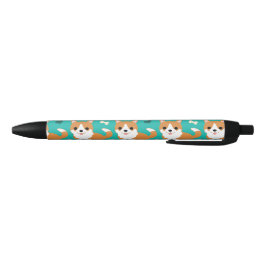 Stylo Noir Motif simple d'illustration de chien mignon de