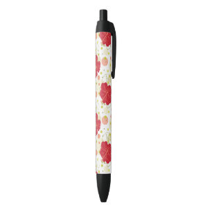 Stylo Noir Motif tiré par la main de ketmie