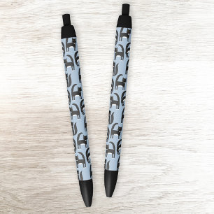 Stylo Noir Motif Tuxedo noir et blanc