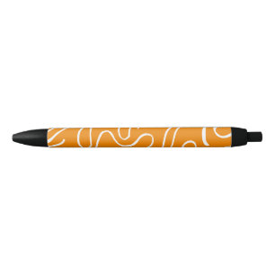Stylo Noir Motif Vibre Abstraite