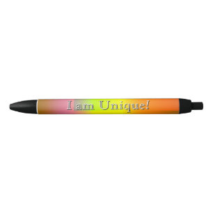 Stylo Noir Motivation et confiance en soi - Je suis unique