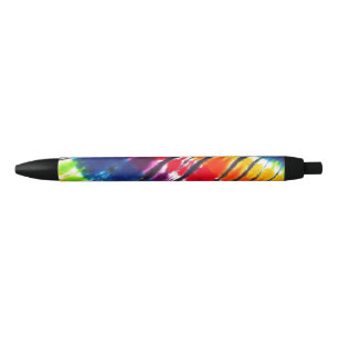 Stylo Noir Multicolore Arc-en-ciel Cravate-Dye