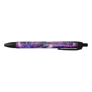 Stylo Noir Musique guitare romantique - Sons magiques