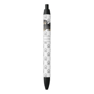 Stylo Noir Noir Et Tan Havanais Mignonne Dessin Et Nom
