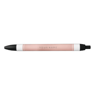 Stylo Noir Noir métallique de rose de rose de poudre