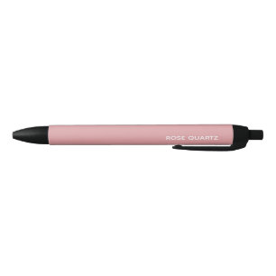 Stylo Noir Nom de couleur rose quartz rose