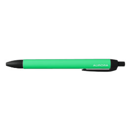 Stylo Noir Nom de couleur verte Aurora
