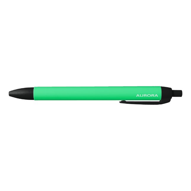 Stylo Noir Nom de couleur verte Aurora (Bas)