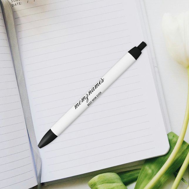 Stylo Noir Nom de la calligraphie personnalisée de la meilleu (Créateur téléchargé)