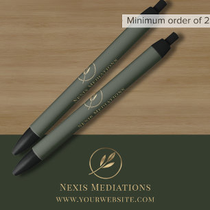 Stylo Noir Nom de l'entreprise Logo promotionnel