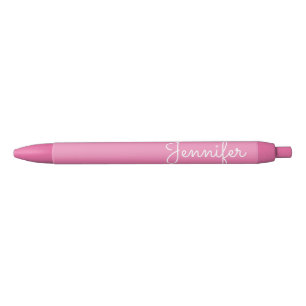 Stylo Noir Nom personnel personnalisable, Nom personnel