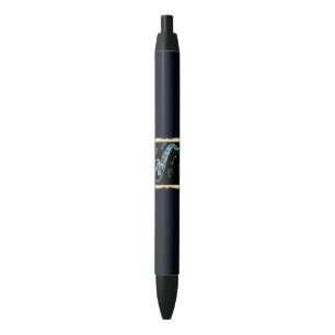 Stylo Noir Notes de saxophone et de musique