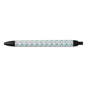 Stylo Noir Nuances d'étoiles bleues