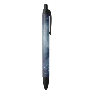 Stylo Noir Nuit étoilée ciel bleu étoiles univers astrologie