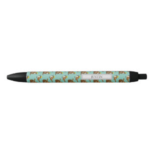 Stylo Noir Oeuf au chocolat du Bruant Joyeux Pâques Personn