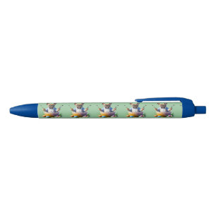 Stylo Noir Œuf de Pâques Bouledogue Français Bouledogue Franç