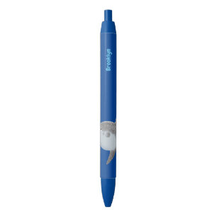 Stylo Noir Oiseau de mer mola mola mignonne caricature