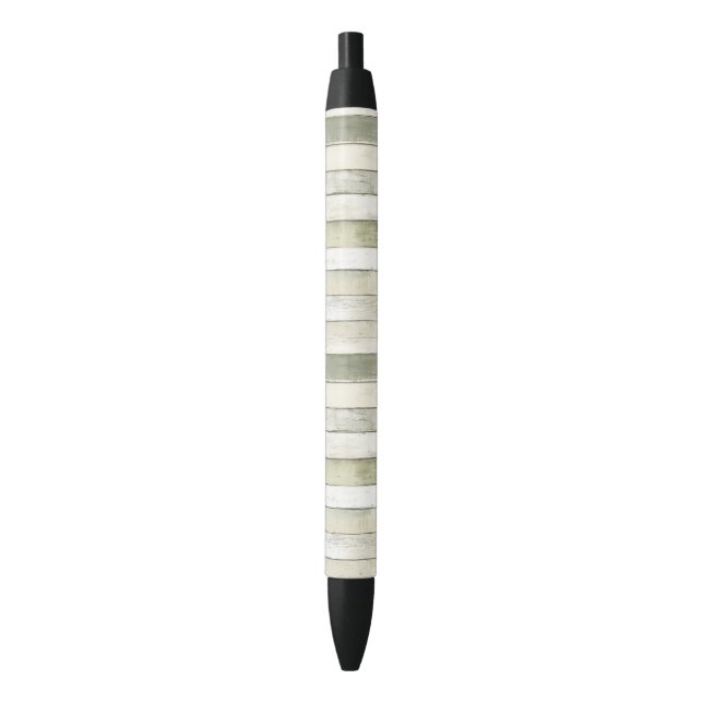 Stylo Noir Olive bio Faux Ivoire Bois Grandes Pâtes Noël (devant Vertical)