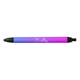 Stylo Noir Ombré bleu rose violet 4Kelly