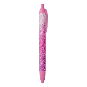 Stylo Noir Ombre rose scintillant