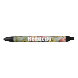 Stylo Noir Orchard Whimsy : Fruits pastel