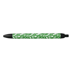 Stylo Noir Os de dinosaure (vert)