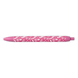 Stylo Noir Os Dinosaures (Rose)