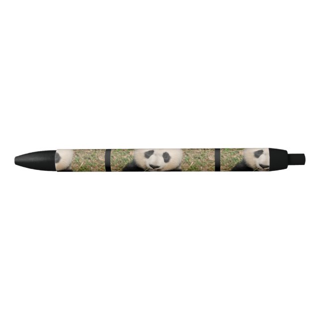 Stylo Noir Ours panda géant mignon (Devant)