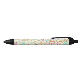 Stylo Noir Owl Pastel Jaune