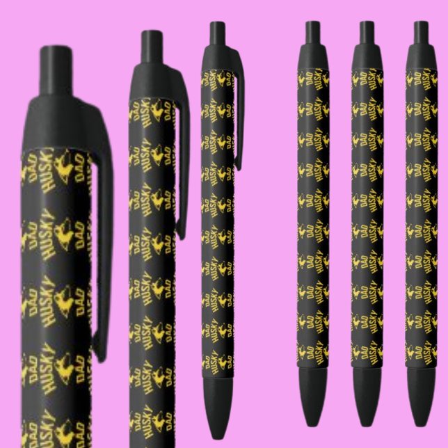 Stylo Noir Papa Husky (Créateur téléchargé)