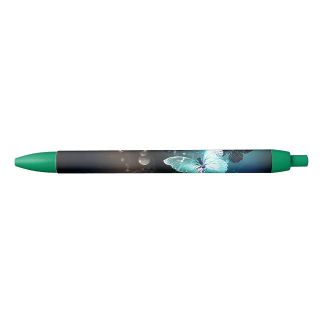 Stylo Noir Papillons de nuit (Devant)