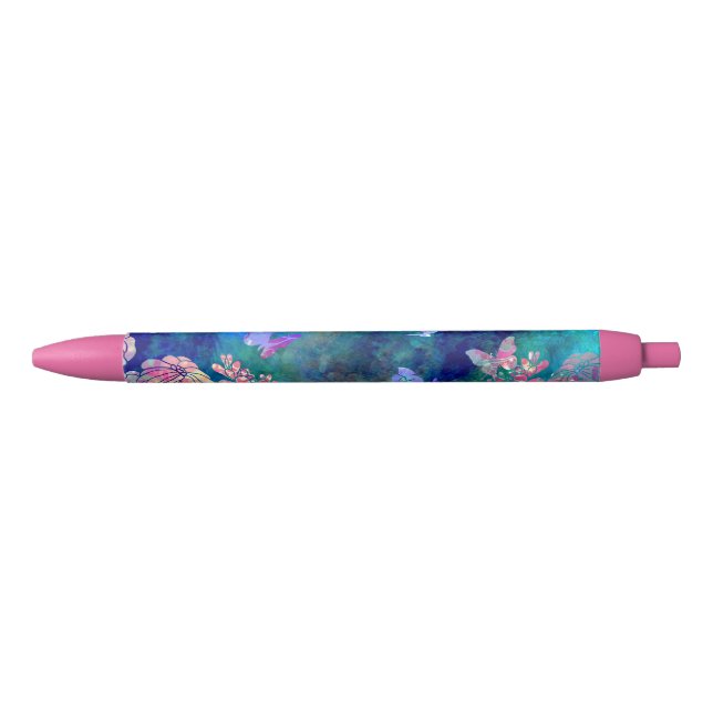 Stylo Noir Papillons_Forêt (Devant)