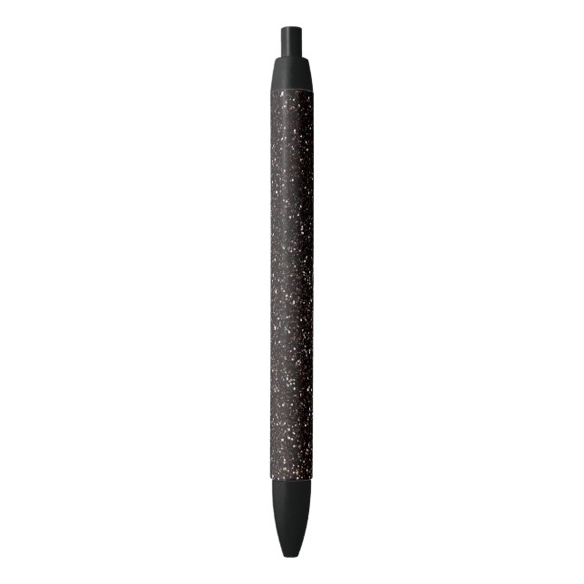 Stylo Noir Parties scintillantes noires (devant Vertical)