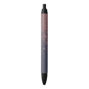 Stylo Noir Parties scintillantes roses fascinantes Ombre de
