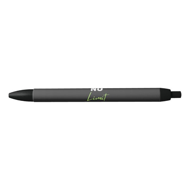 Stylo Noir Pas de limite (Devant)