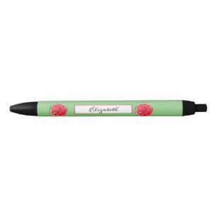 Stylo Noir Pastel à l'eau Pastèque Vert