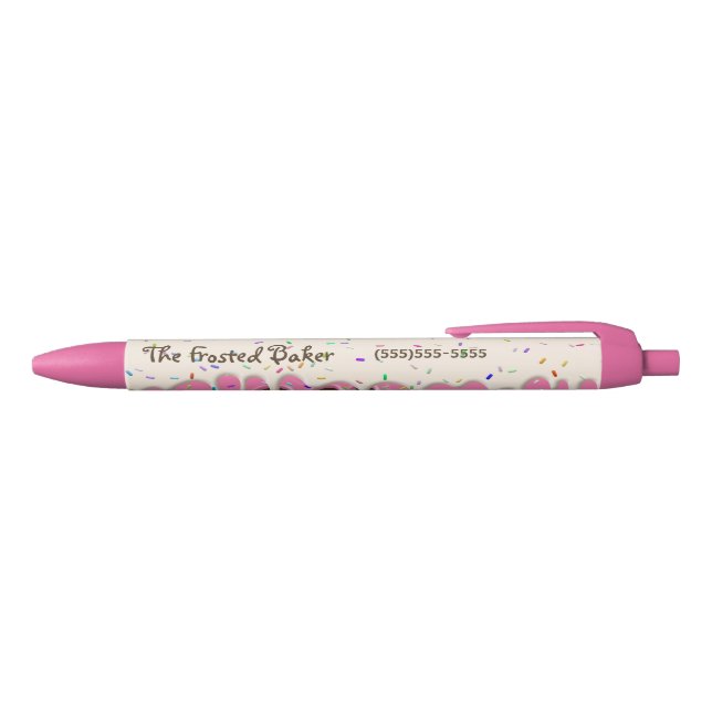 Stylo Noir Pâtisserie Baker Sprinkles de glaçage (Haut)