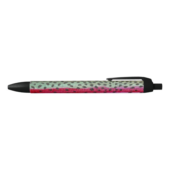 Stylo Noir Pêche à la truite arc-en-ciel (Haut)