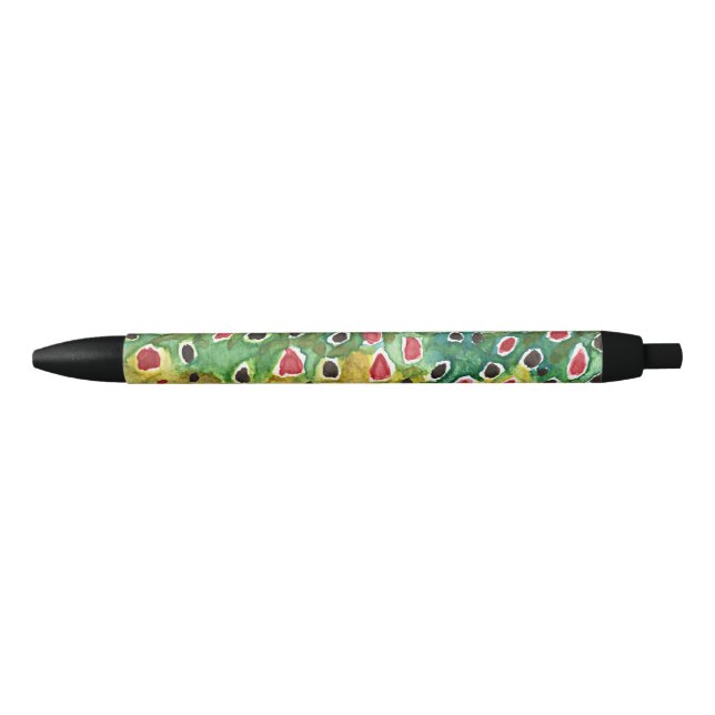 Stylo Noir Pêche Brown à la truite (Devant)