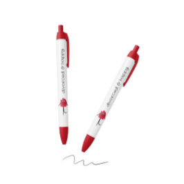 Stylo Noir Peine rouge