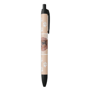 Stylo Noir Peinture sur pilon rouge - jolie art original chie