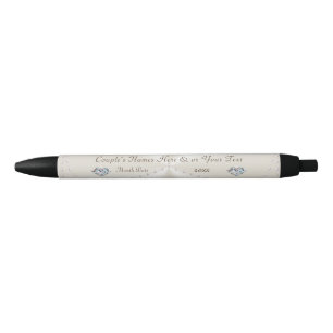 Stylo Noir Perle Parti Personnalisé Faveurs Mariages Réceptio