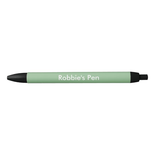 Stylo Noir Personnalisé en vert foncé (Devant)