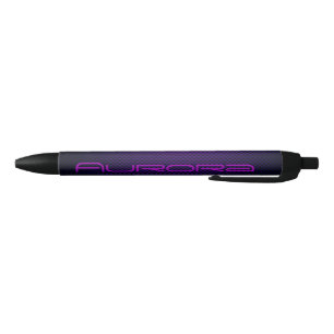 Stylo Noir Personnaliser la fibre de carbone noire violette