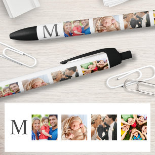 Stylo Noir Photo Custom Family Collage Personnalité de White