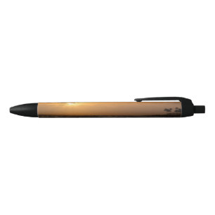 Stylo Noir Photo personnalisée ou coucher du soleil d'Hawaï