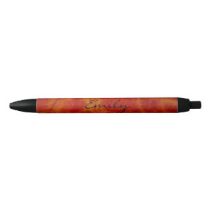 Stylo Noir Photographie abstraite de la feuille d'érable roug