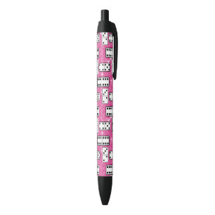 Stylo Noir Pièces de domino Jeu de société Dominos Paillettes